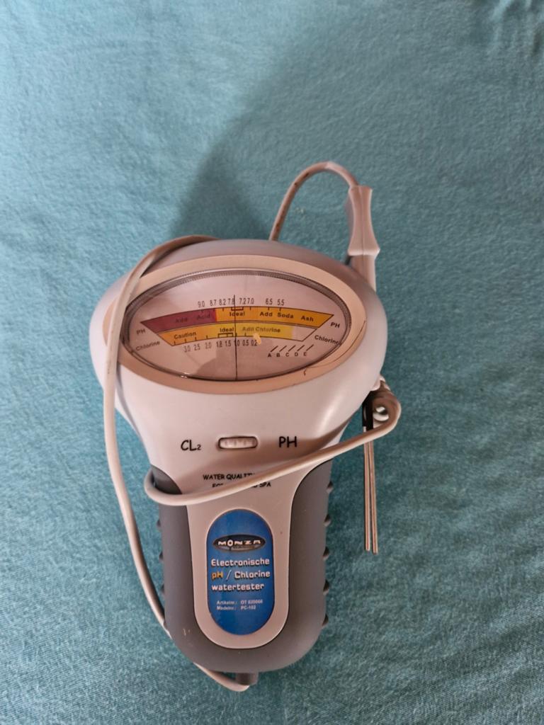 Monza Elektronische pH/Chloor Watertester Zwembad, Ophalen of Verzenden, Gebruikt, Reinigingsmiddel