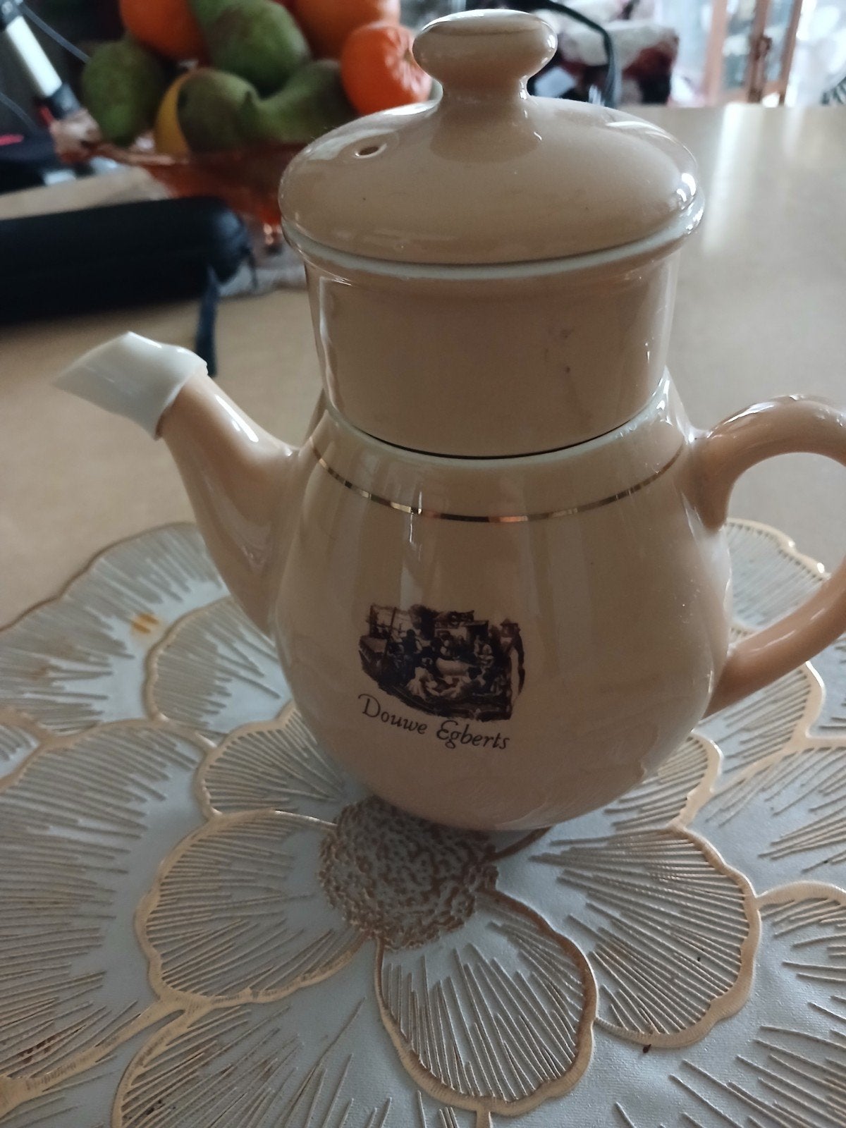 klein ouderwetse koffie pot, Ophalen