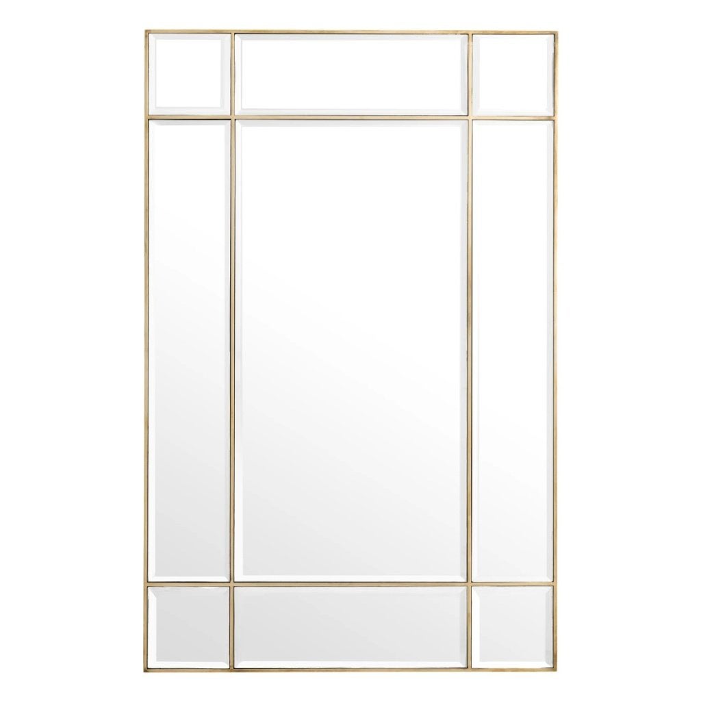 Eichholtz: Mirror Beaumont, brass/goud/ spiegel, Ophalen, 100 tot 150 cm, Nieuw, 75 tot 100 cm