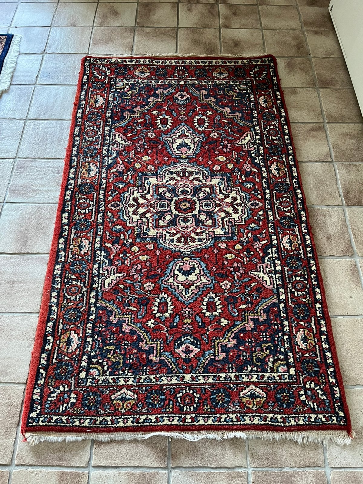 Handgeknoopt tapijt Bakhtiar, Ophalen, Gebruikt, Rechthoekig, 200 cm of meer