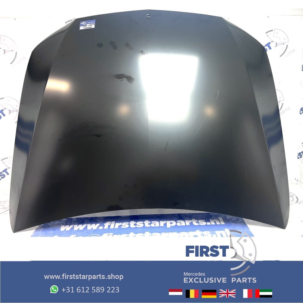 W213 MOTORKAP ORIGINEEL Mercedes E Klasse 2016-2021 ZWART/WI, Gebruikt, -, Voor, Ophalen of Verzenden