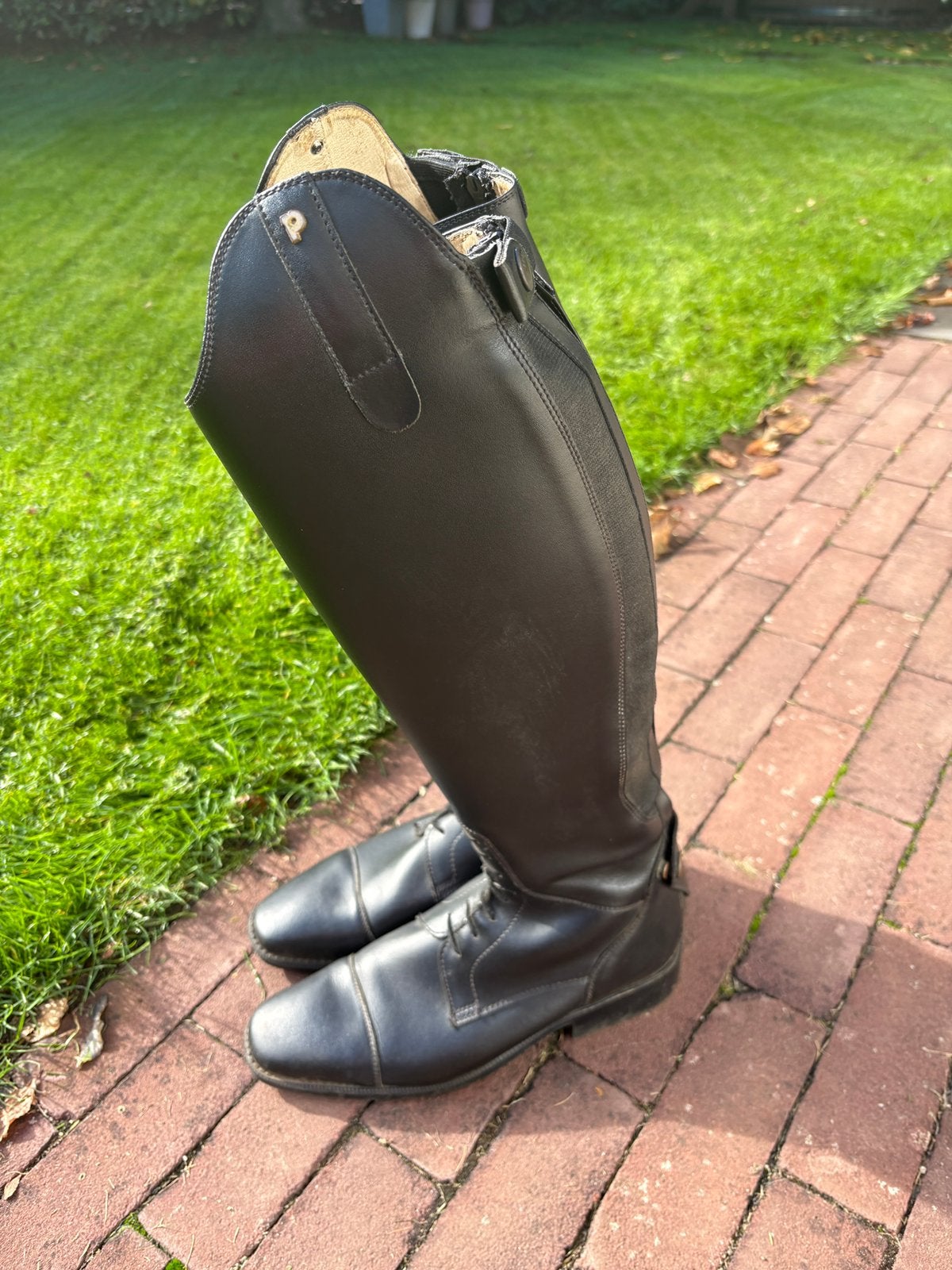 Mooie zwarte leren Petri rijlaarzen maat 39, Dieren en Toebehoren, Ophalen of Verzenden, Zo goed als nieuw, Dressuur, Schoeisel