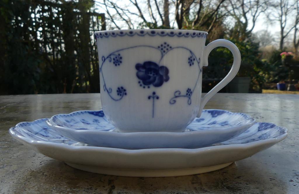 Christine Holm Echt Cobalt : Kop en Schotel met Dessert Bord, Nieuw, Ophalen of Verzenden, Wedgwood, Kop(pen) en/of Schotel(s)