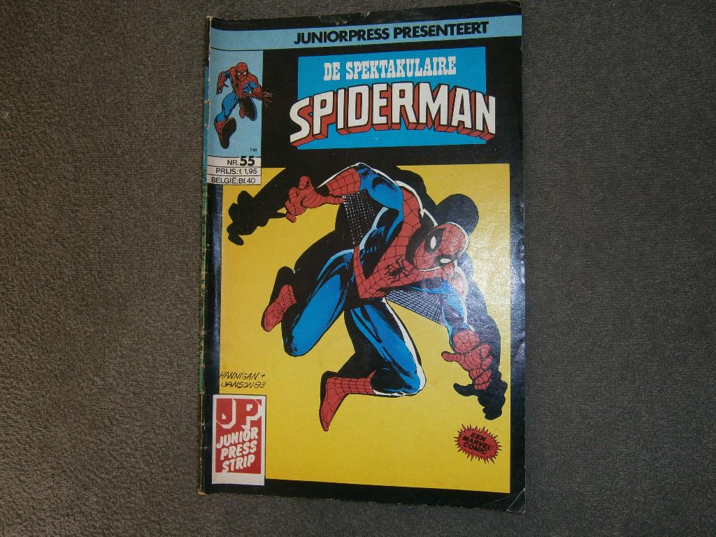 Juniorpress De Spektakulaire Spiderman nr. 55 (1984) Marvel, Europa, Bill Mantlo & Roger Stern, Ophalen, Gelezen