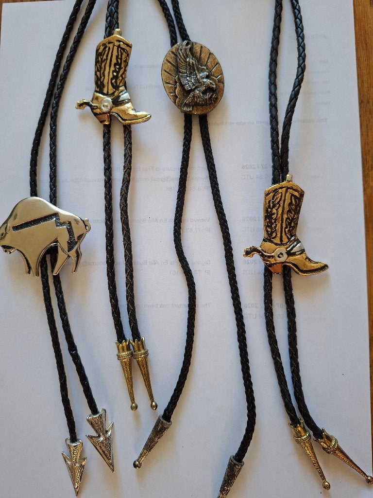 Vintage Country Dansen Bolo Tie Sieraden - Zeer Goede Staat, Onbekend, Meerkleurig, Ophalen of Verzenden, Zo goed als nieuw
