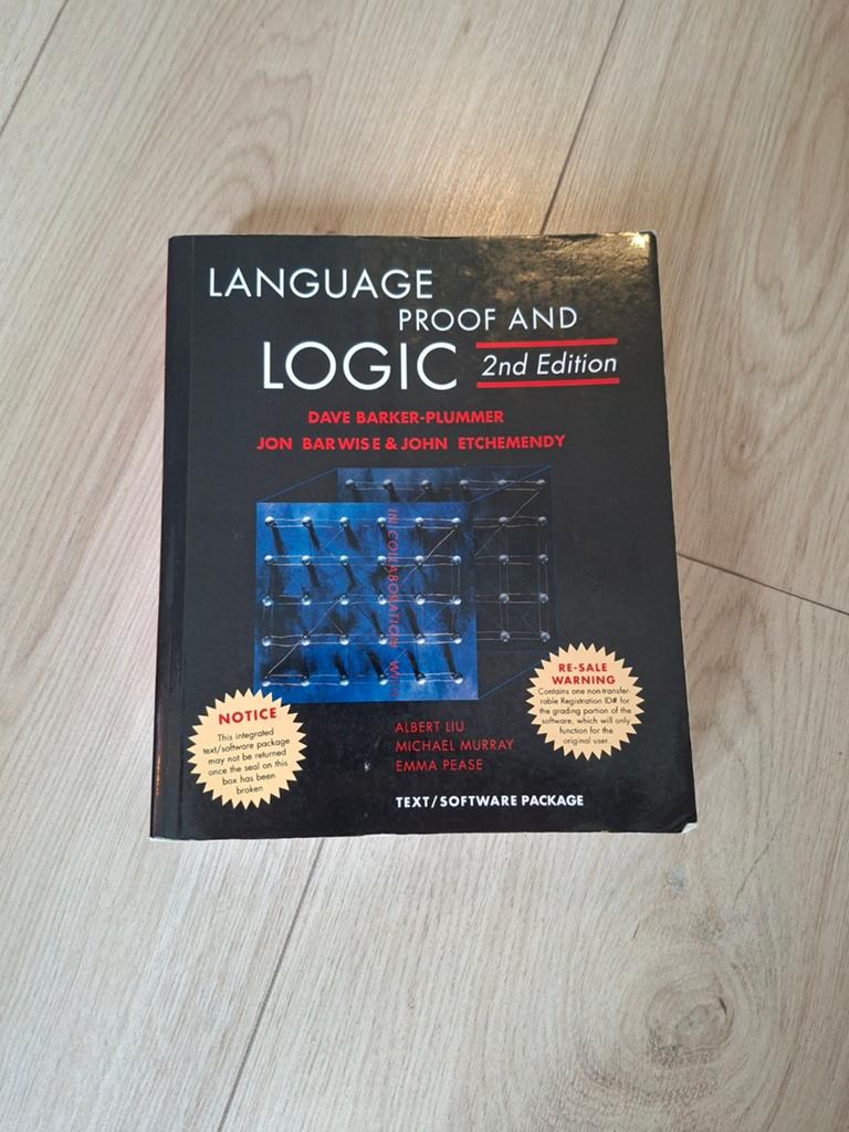 Language Proof and Logic 2nd edition Text/Software package, Ophalen of Verzenden, Beta, Gelezen, WO