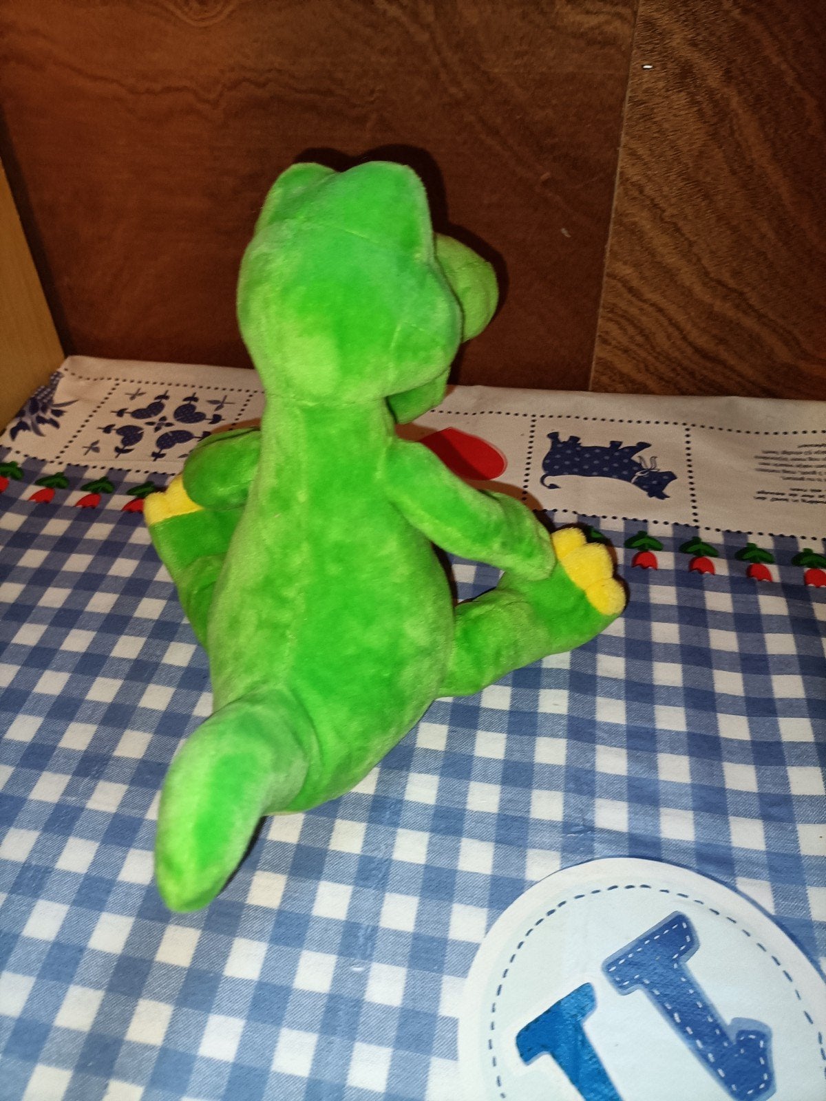 Dino knuffel Julianatoren 20 cm groot, Ophalen of Verzenden, Zo goed als nieuw, Overige typen