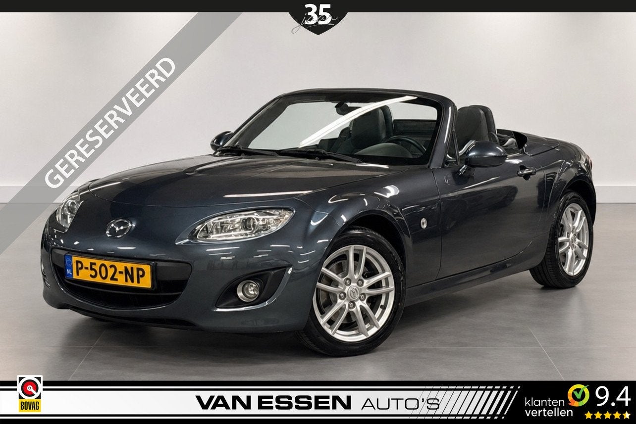 Mazda MX-5 Roadster Coupé 1.8 TS+ Hardtop Leder Airco Carpl, Achterwielaandrijving, Gebruikt, 4 cilinders, Cabriolet