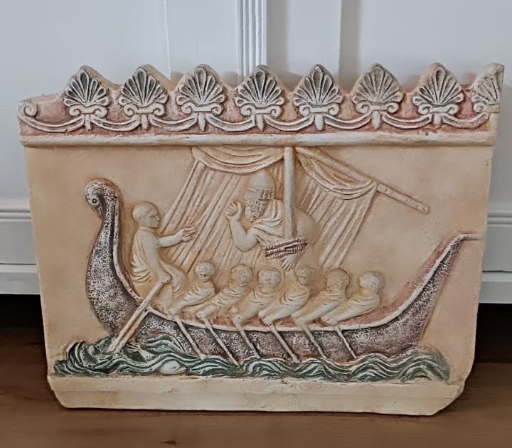 Odysseus wand reliëf, Antiek en Kunst, Ophalen of Verzenden