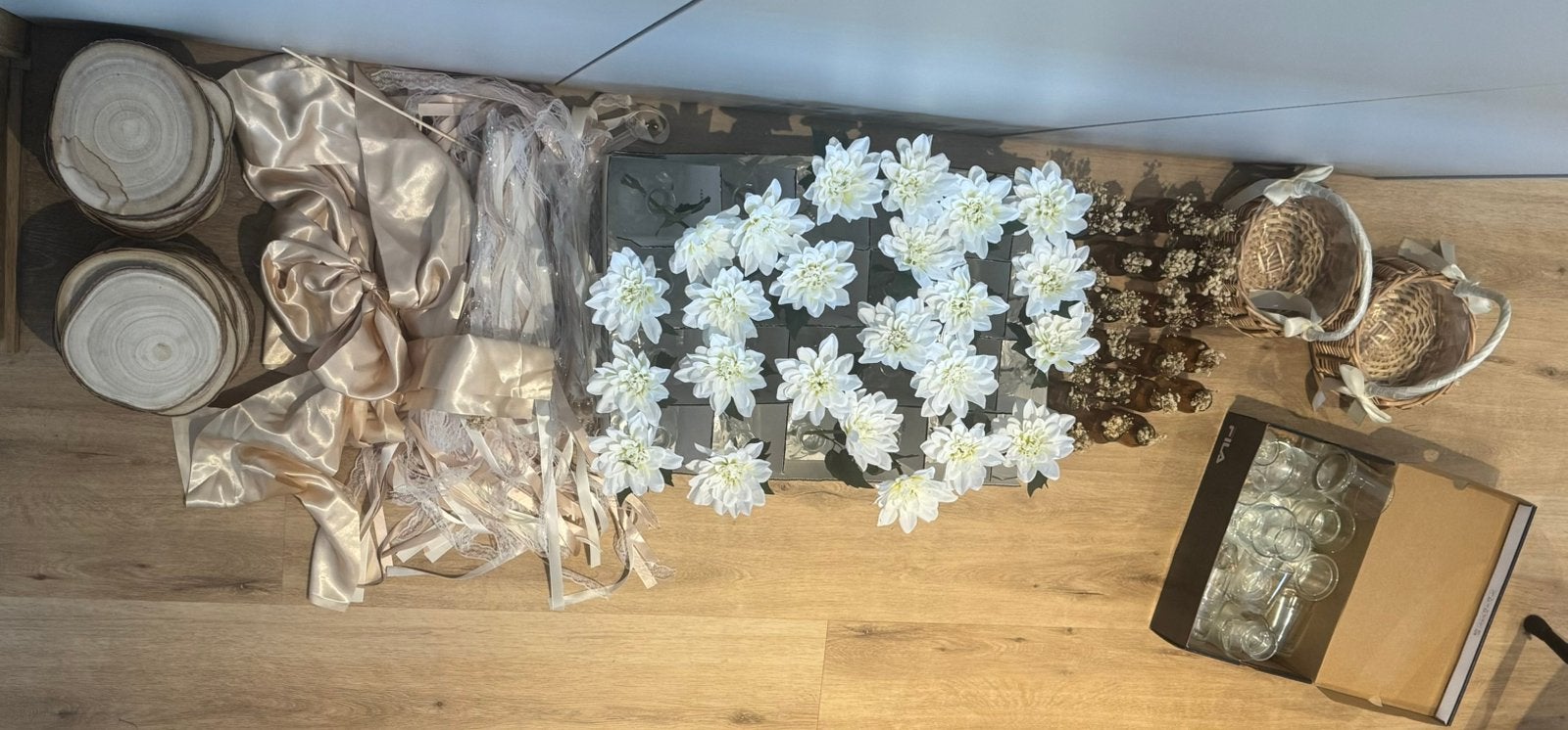 Bruiloft/tafel decoratie, Ophalen, Zo goed als nieuw