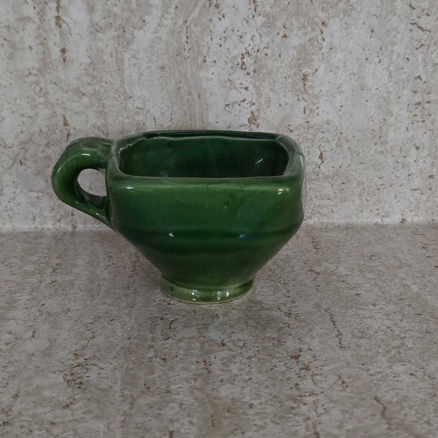 groene vuurtest geglazuurd, Verzenden, Zo goed als nieuw