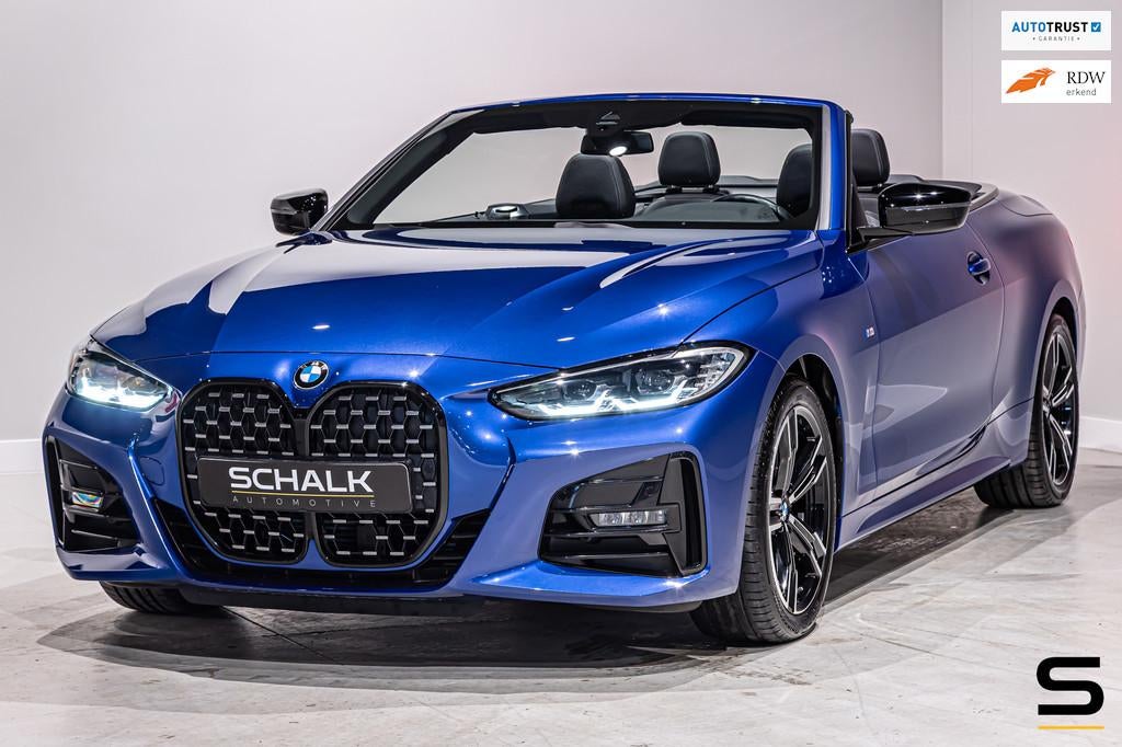BMW 4-serie Cabrio 420i High Executive|M-sport|Leder|Cam, Auto's, BMW, Automaat, 1998 cc, Zwart, Cabriolet
