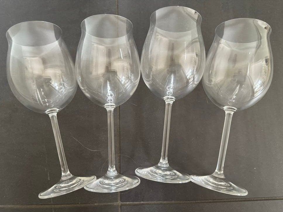 4 supergrote Leonardo wijnglazen, Ophalen of Verzenden, Zo goed als nieuw, Glas, Glas of Glazen