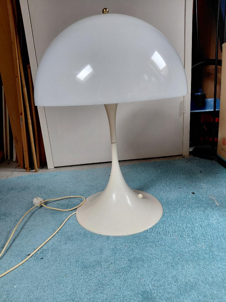 Panthella tafellamp. Vintage. design origineel Poulsen., Ophalen, Gebruikt, Kunststof