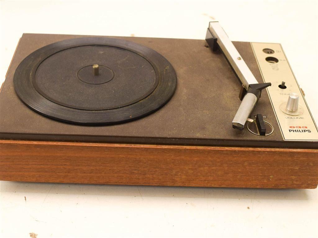 Philips 633 draagbare platenspeler 51645, Audio, Tv en Foto, Platenspelers, Ophalen of Verzenden, Gebruikt, Thorens