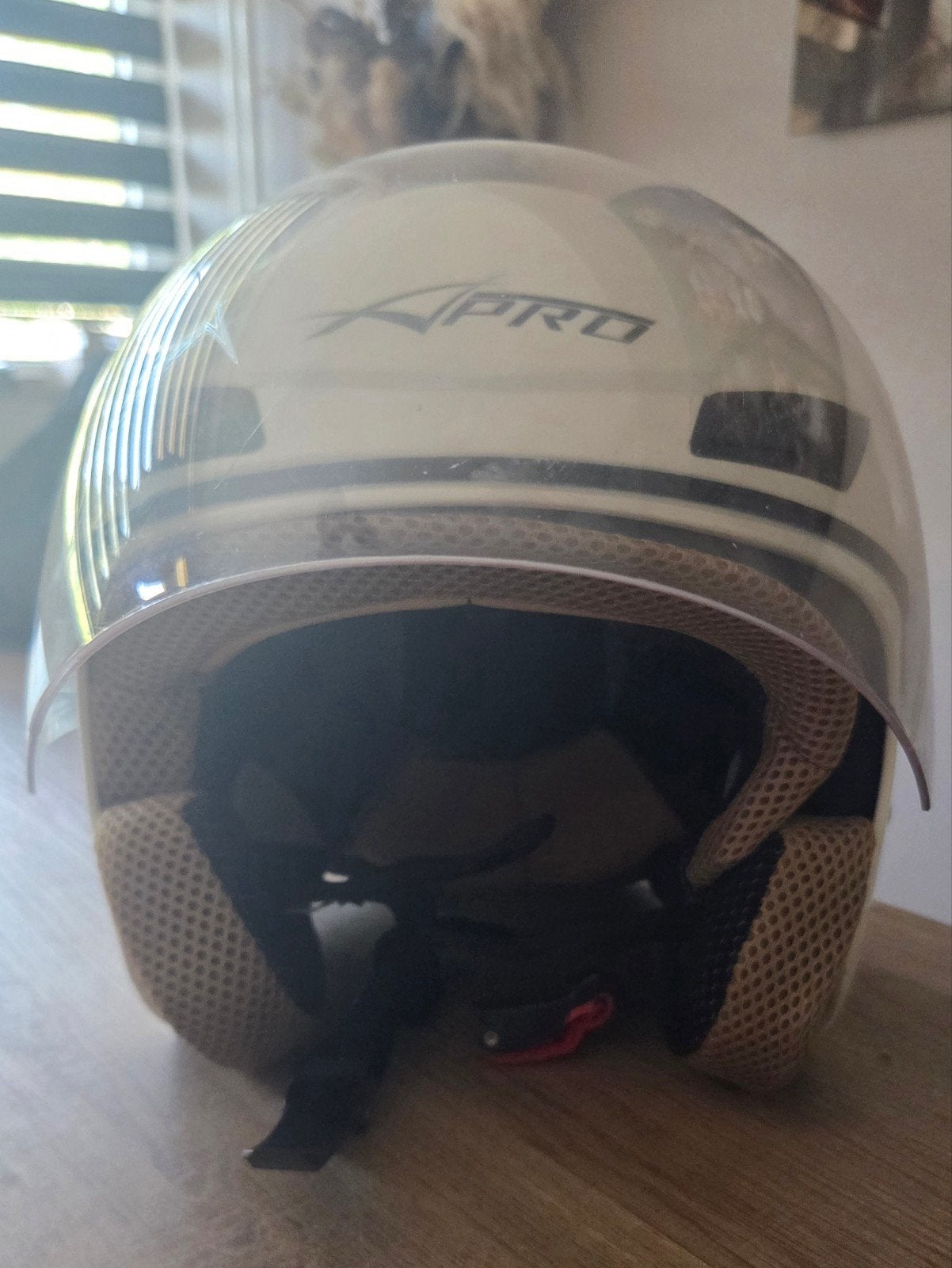Witte A-PRO scooterhelm, maat XXL, Ophalen of Verzenden, Gebruikt, Extra large of groter, K-PRO