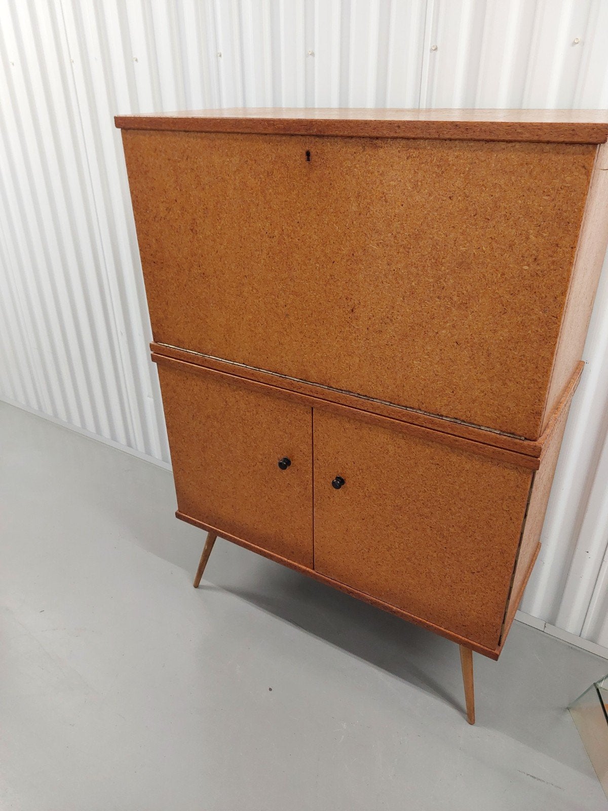 Jaren '70 Klep Bureau / Kast - Vintage Design, Ophalen