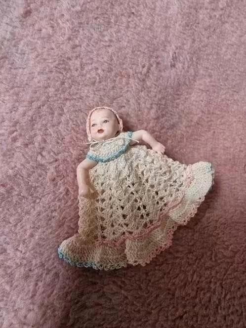 Heidi Ott babypopje 4,5 cm, Ophalen of Verzenden, Zo goed als nieuw