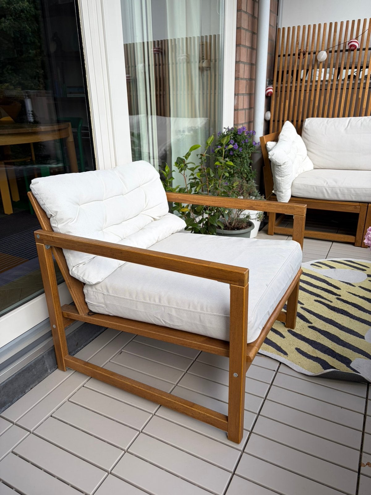 IKEA NÄMMARÖ Outdoor Lounge chair, Tuin en Terras, Tuinsets en Loungesets, Zo goed als nieuw, Stoel, Tuinset, Hout