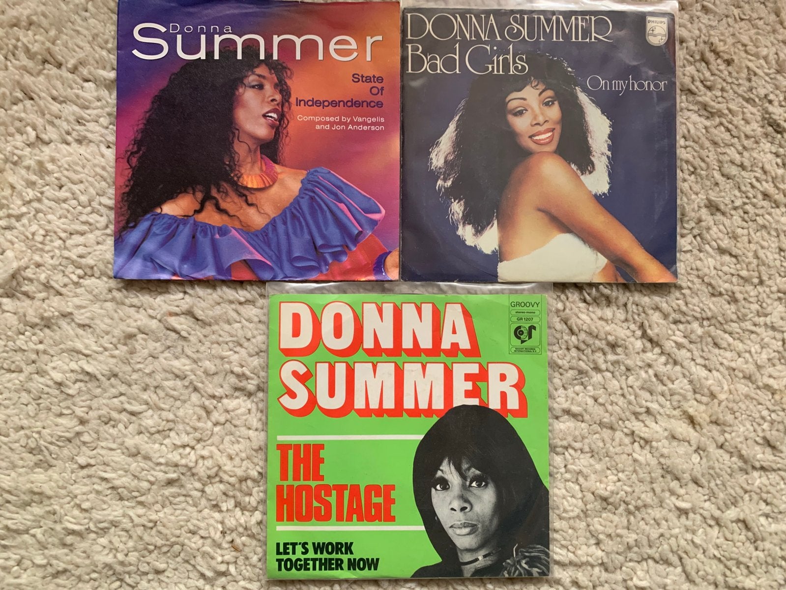 3 singels / Donna Summer, Ophalen of Verzenden, Zo goed als nieuw, Pop