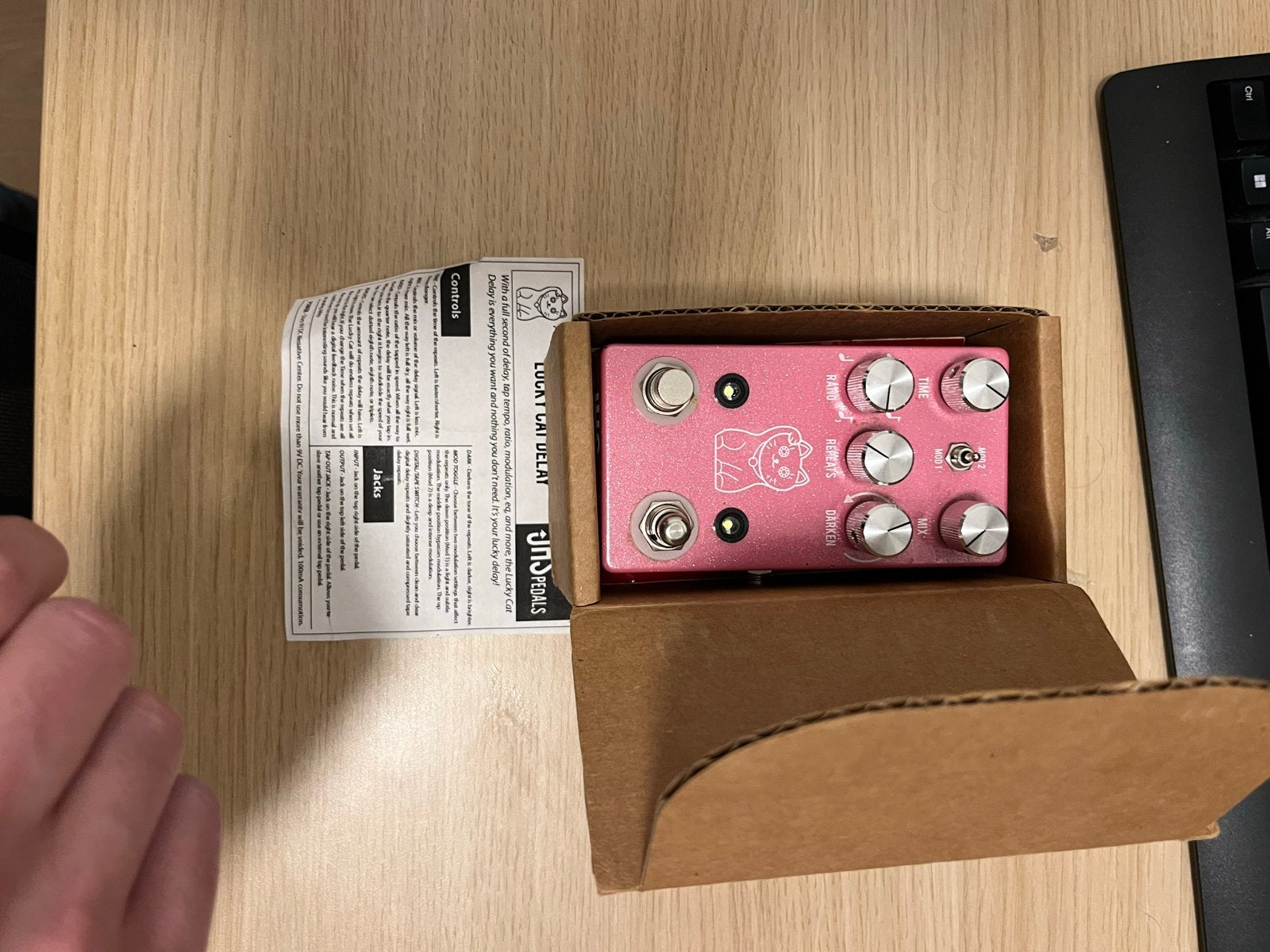 JHS Pedals Lucky Cat Delay gitaarpedaal, Muziek en Instrumenten, Ophalen of Verzenden, Zo goed als nieuw, Delay of Echo
