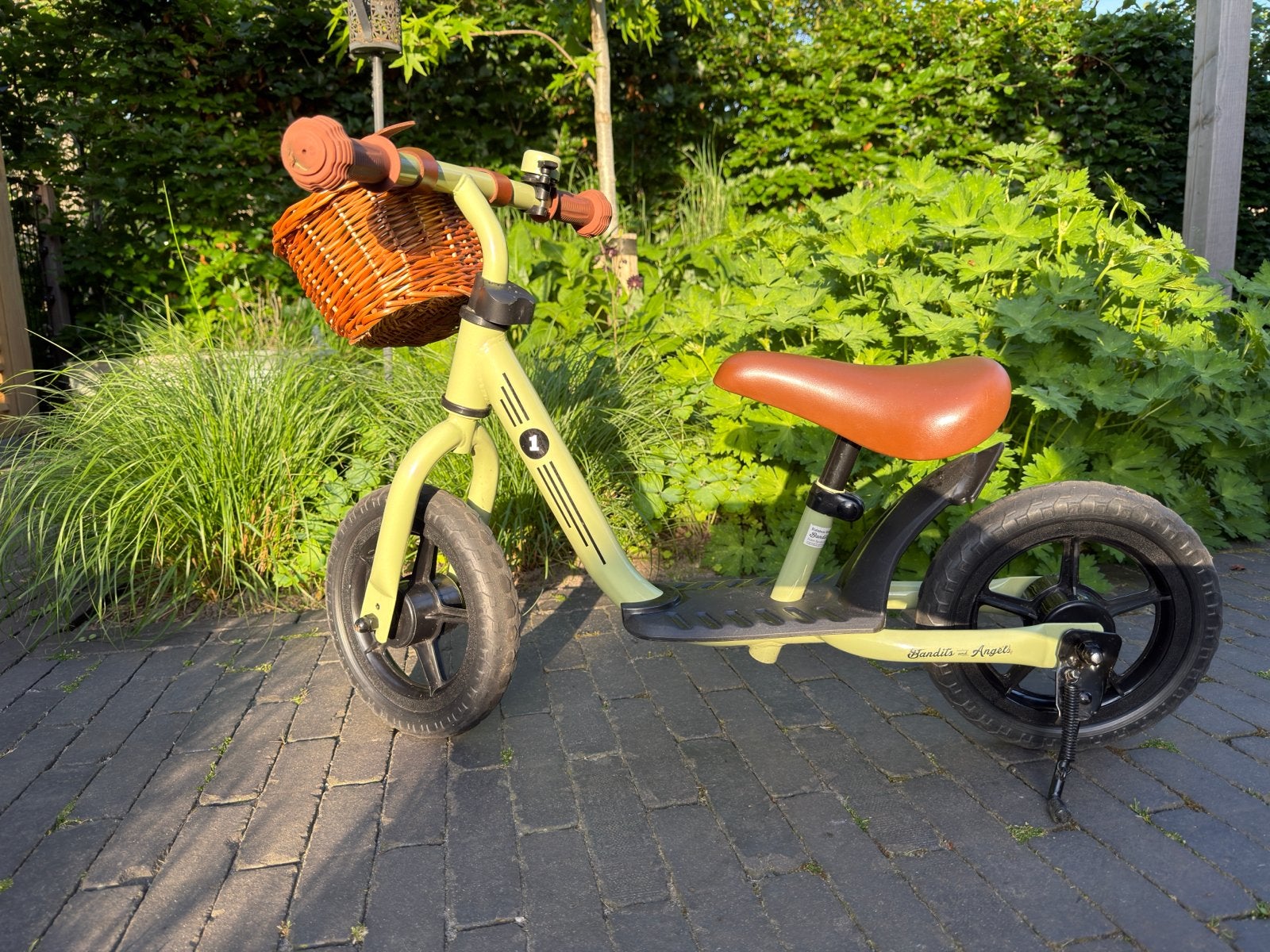 Bandits and Angels Loopfiets Starter Vintage Groen, Fietsen en Brommers, Ophalen, Zo goed als nieuw, Minder dan 16 inch