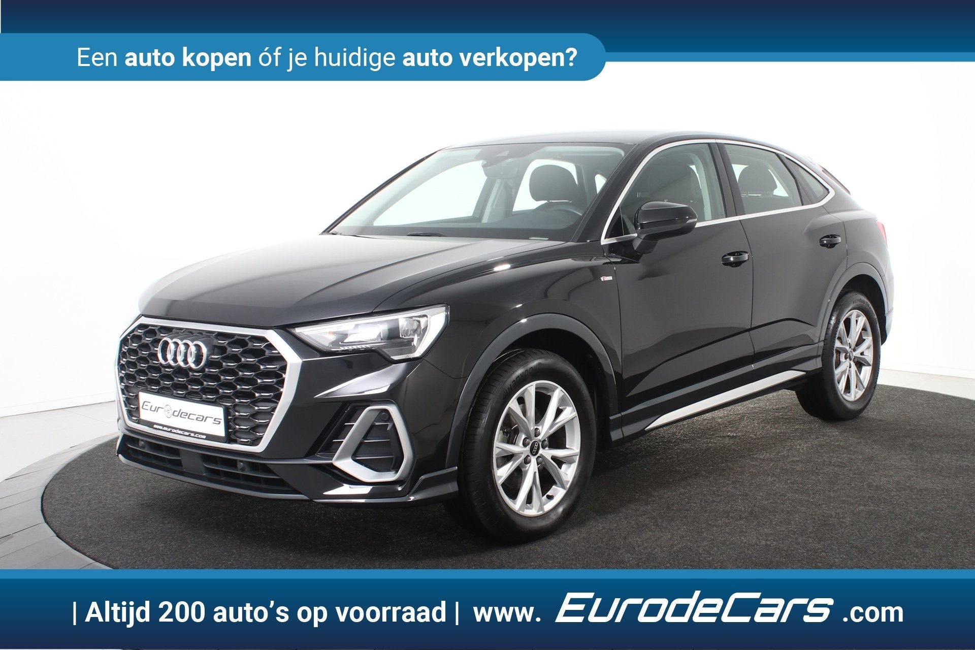 Audi Q3 Sportback 35 TFSI S-Line *1ste Eigenaar*Leer*Stoelve, Auto's, Audi, Voorwielaandrijving, 4 cilinders, Zwart, Leder