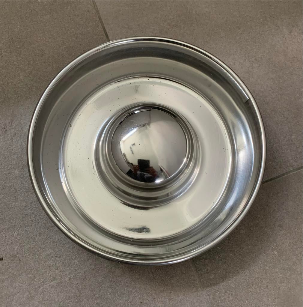 RVS Antischrok honden voerbak (19 cm), Ophalen of Verzenden, Anti-schrok, Zo goed als nieuw