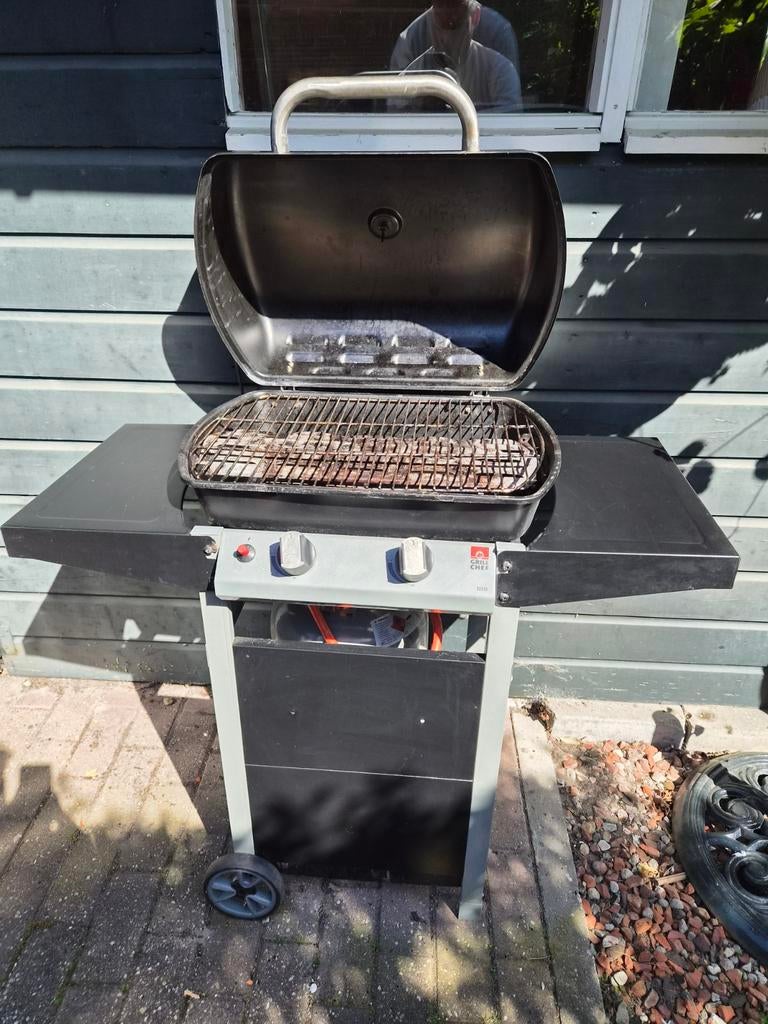 Gas Barbecue met zijtafels, Ophalen, Gebruikt, Onbekend