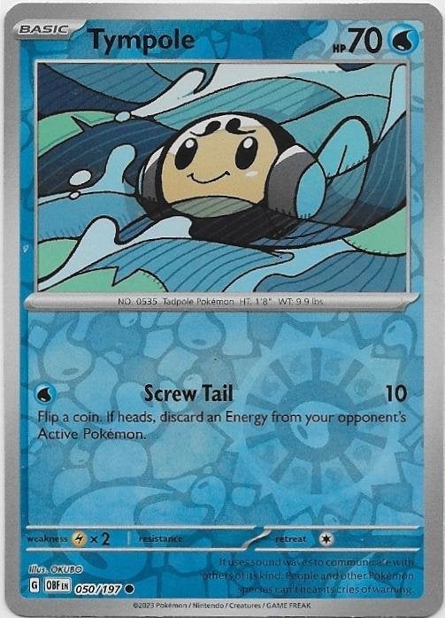 Obsidian Flames,  Tympole [reverse] 50/197, Verzenden, Nieuw, Losse kaart
