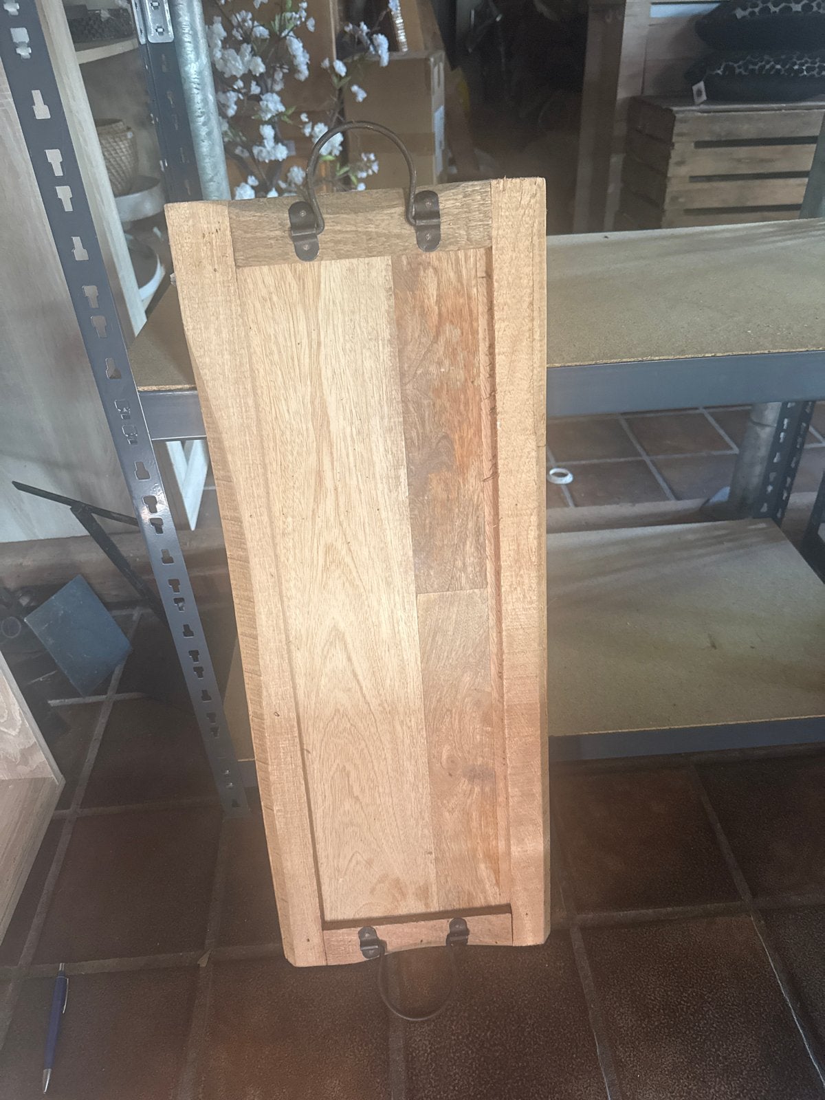 Teak Dienblad SALE, Ophalen, Nieuw, Dienblad, Met handvatten