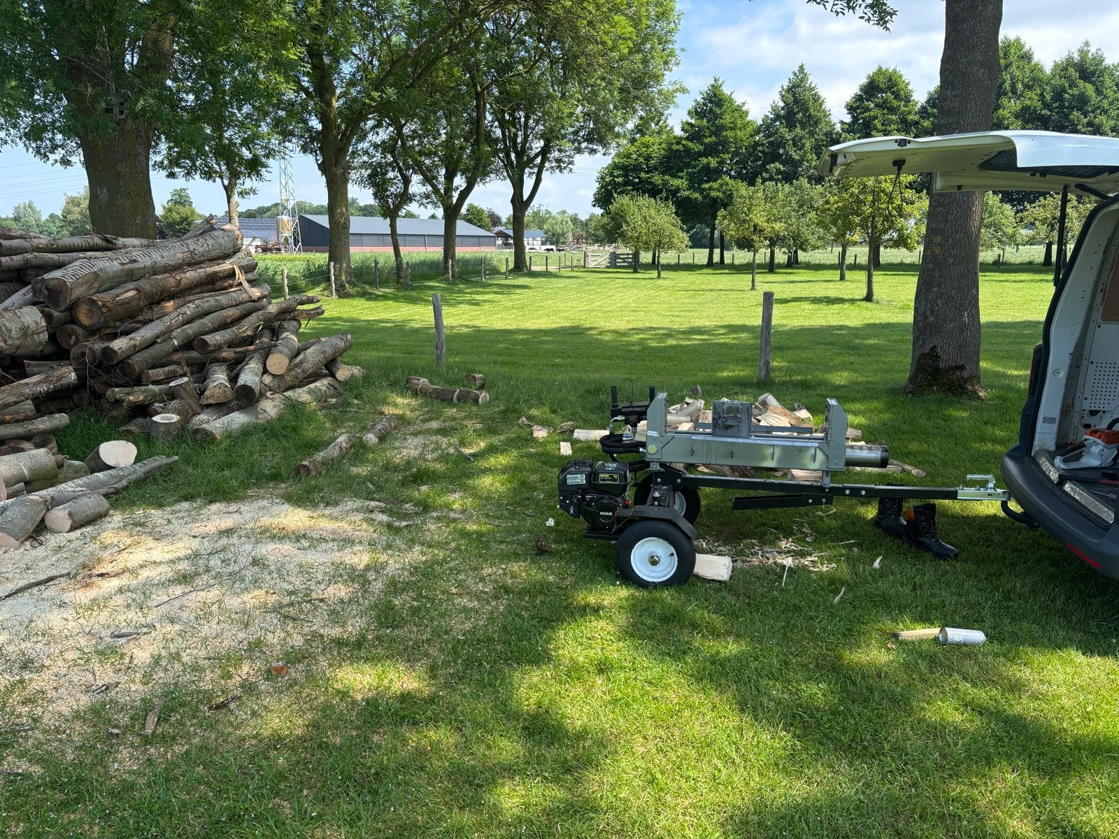 Kloofmachine 20 ton te huur – GRATIS bezorgd & opgehaald, Ophalen, Liggend