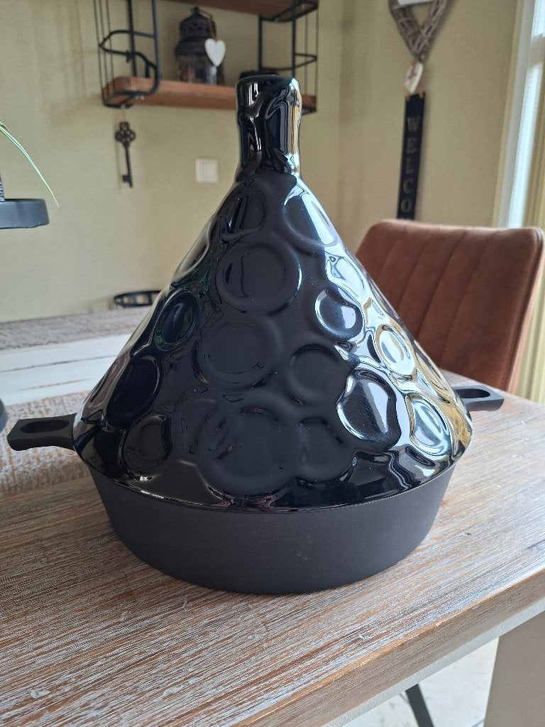 Tajine, zwart, Ophalen, Antiaanbaklaag, Tajine, IKEA
