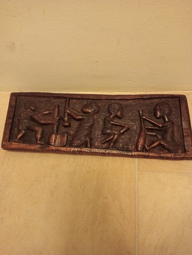 UNIEK wandpaneel !, Art deco, Handgemaakt, Ophalen of Verzenden, 20 - 50 cm