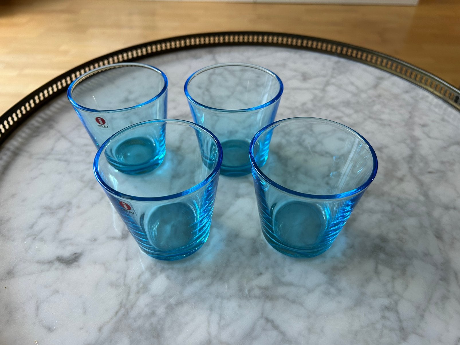 Vintage glazen Iittala, Ophalen of Verzenden, Gebruikt, Waterglas