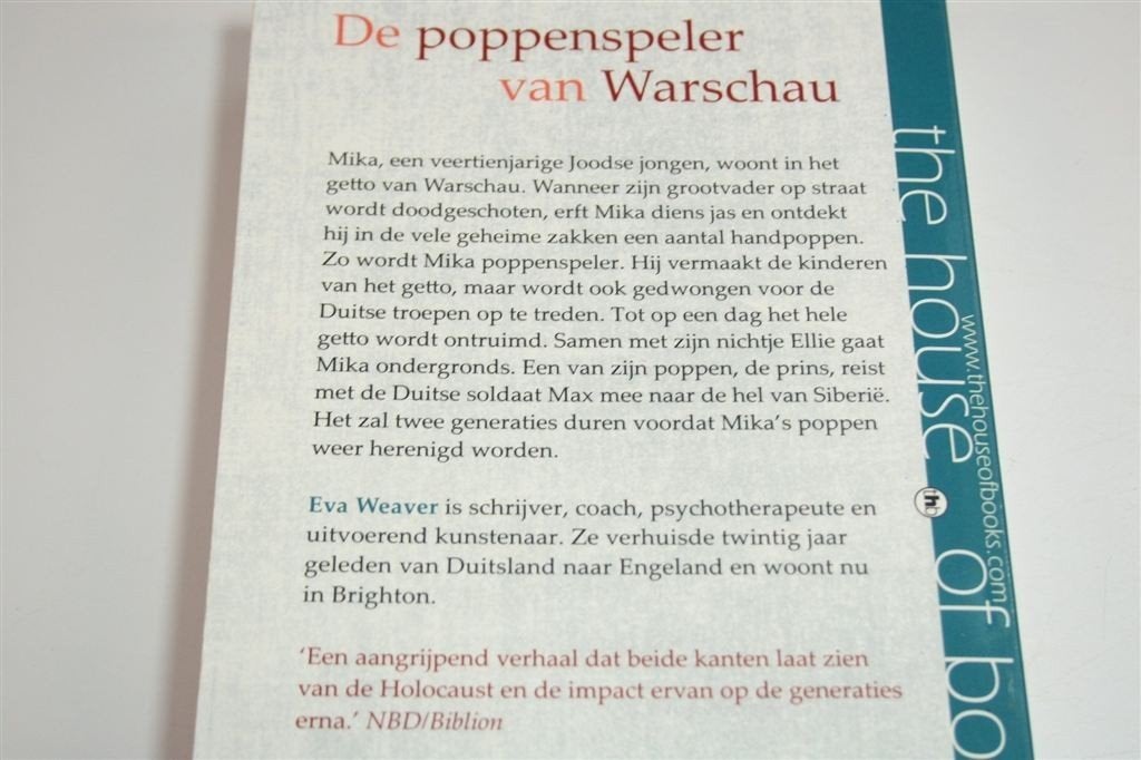 Poppenspeler van Warschau — Roman over Hoop in Getto WO2, Boeken, Ophalen of Verzenden, Tweede Wereldoorlog, Gelezen, Overige onderwerpen