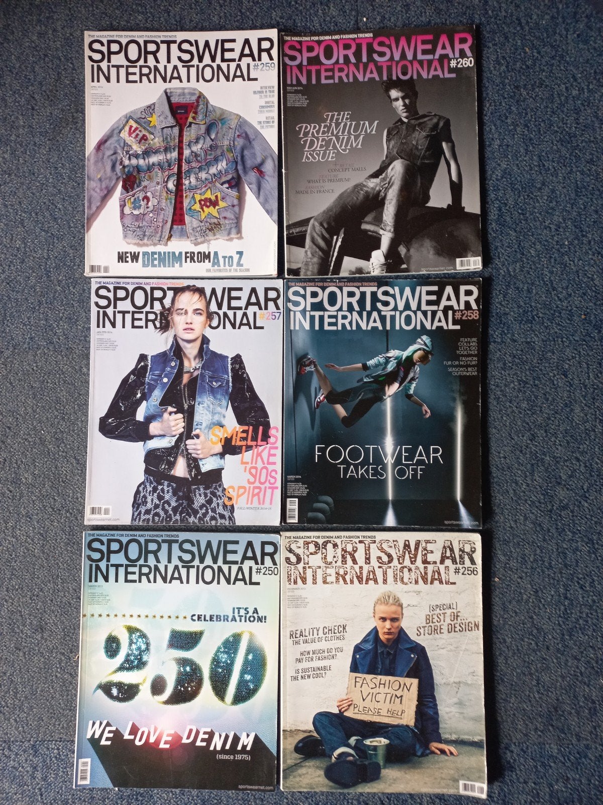 Tijdschriften Sportswear International Denim 2013 en 14, Boeken, Ophalen of Verzenden, Gelezen