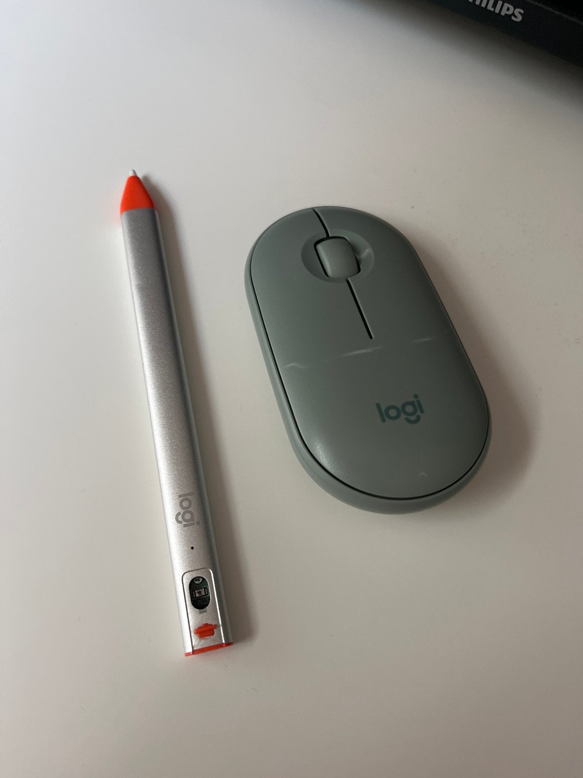 Logitech Pebble M350 draadloze muis en Logitech Pen, Muis, Gebruikt, Toetsenbord en muis-set, Ophalen of Verzenden