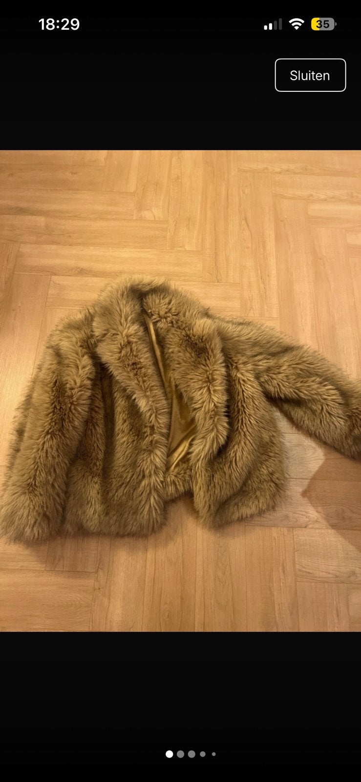 Nep bonte jas next, Kleding | Dames, Jassen | Winter, Verzenden, Zo goed als nieuw, Maat 38/40 (M), Bruin