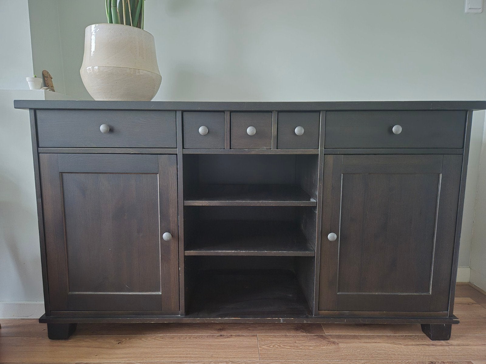 Donkerbruin houten dressoir, Huis en Inrichting, Kasten | Dressoirs, Ophalen