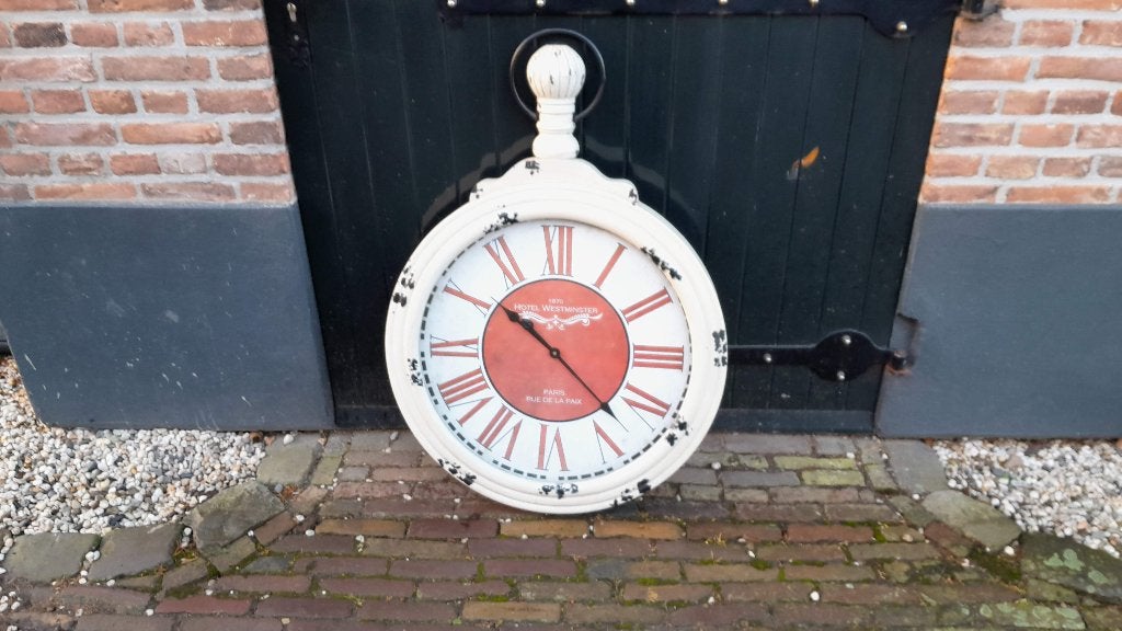 grote klok, Ophalen of Verzenden, Zo goed als nieuw, Analoog, Wandklok