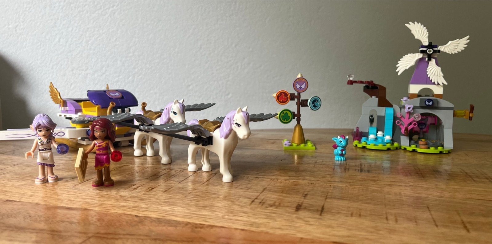Lego Elves Aira's Pegasus Slee 41077, Gebruikt, Lego, Ophalen of Verzenden, Compleet