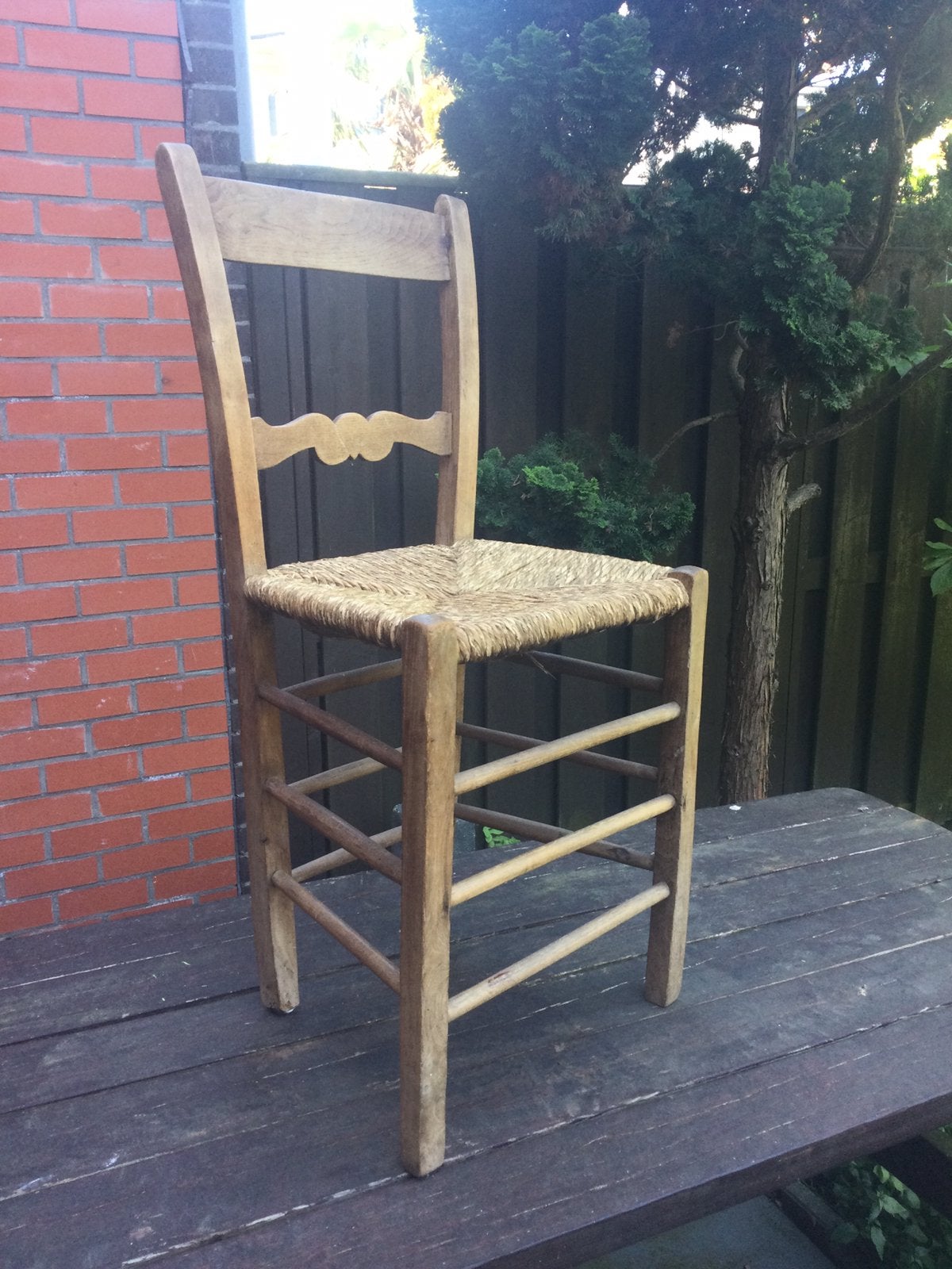 Stoel antiek, Tuin en Terras, Ophalen of Verzenden, Zo goed als nieuw