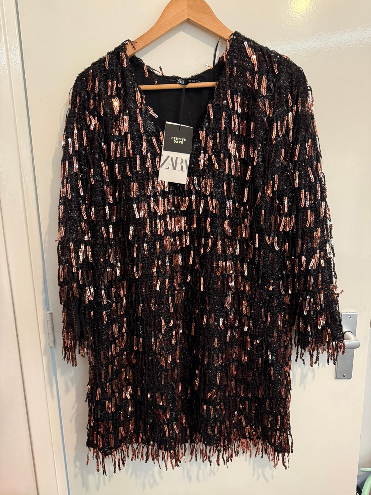 Zara feestjurk nieuw – maat XL, Verzenden, Zwart, Maat 46/48 (XL) of groter, Zo goed als nieuw