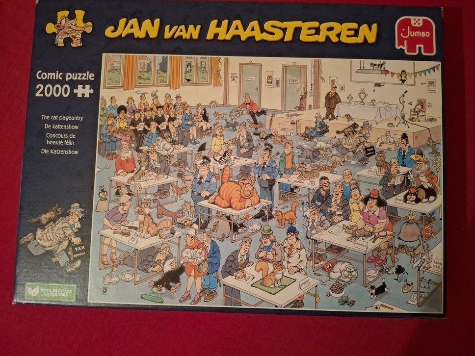 Jan van Haasteren De Kattenshow 2000 stukjes, Ophalen of Verzenden, Meer dan 1500 stukjes, Zo goed als nieuw, Legpuzzel