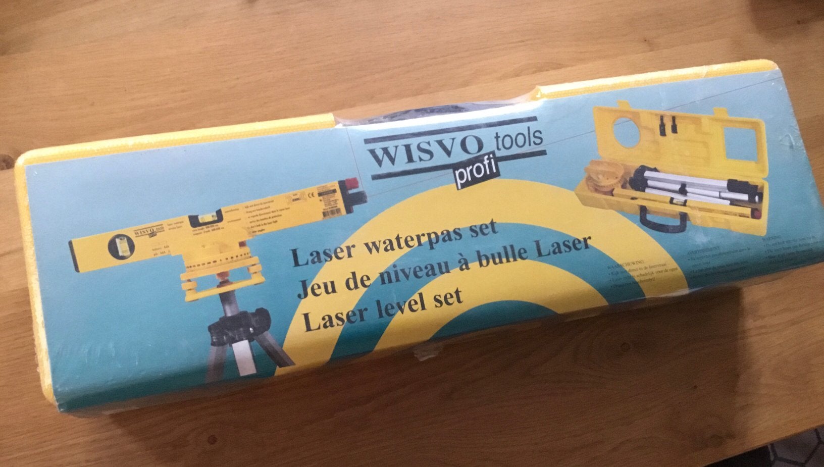Wisvo tools laser en waterpas set, Ophalen of Verzenden, Nieuw