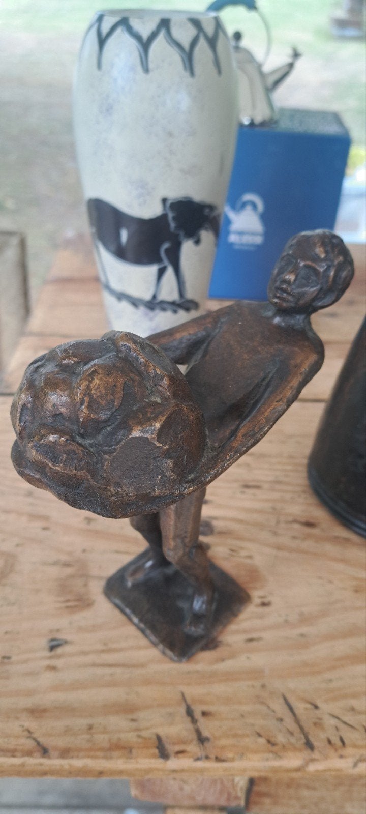 Bronzen Boeskoolmenneke van Jan Kip 1967, Ophalen of Verzenden