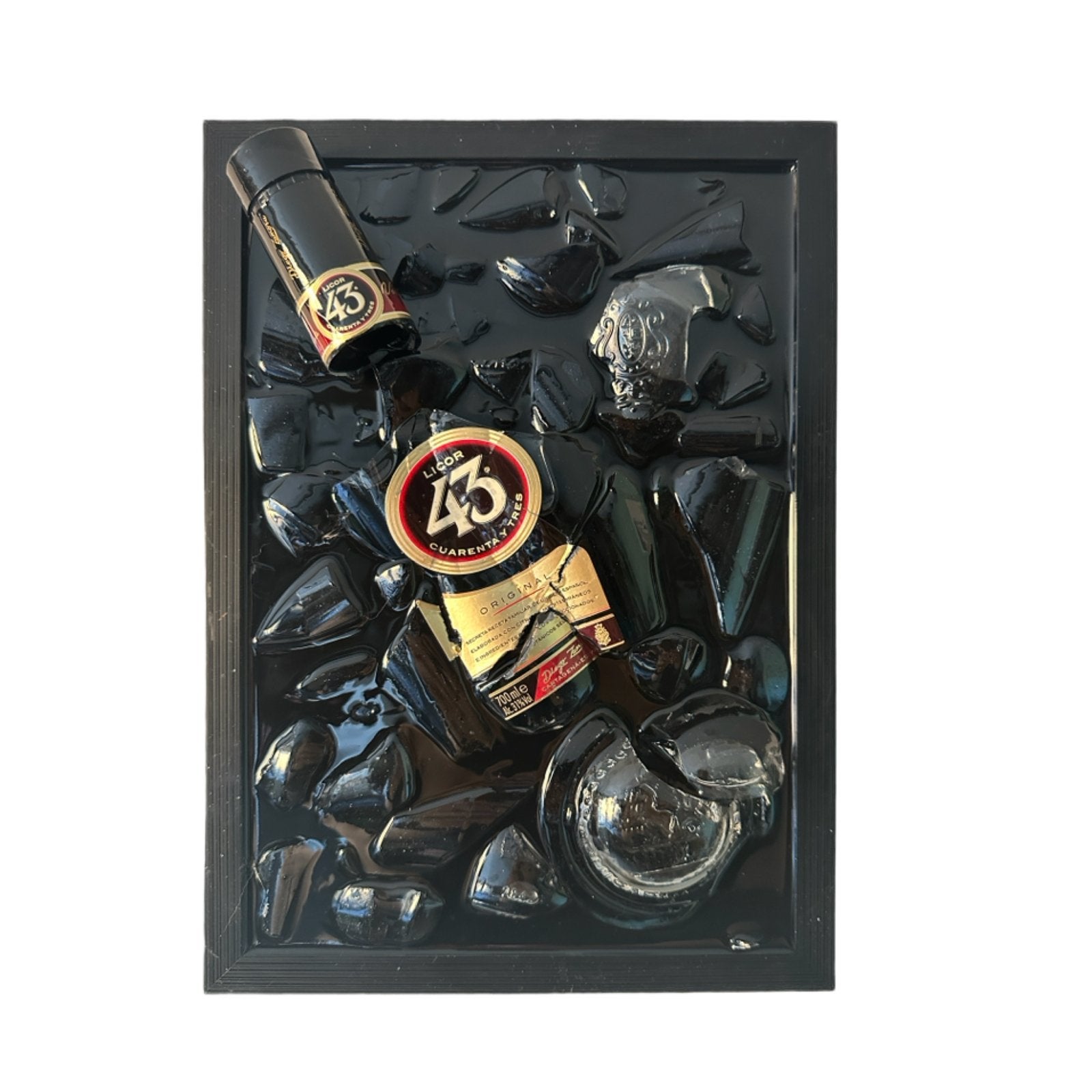 Likeur 43 broken bottle schilderij, Ophalen of Verzenden
