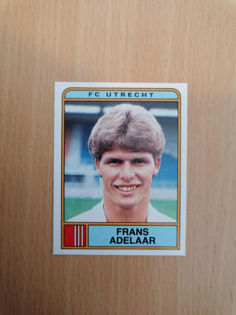 Panini Voetbal 84 #269 Frans Adelaar., Hobby en Vrije tijd, Stickers en Plaatjes, Ophalen of Verzenden, Zo goed als nieuw, Sticker