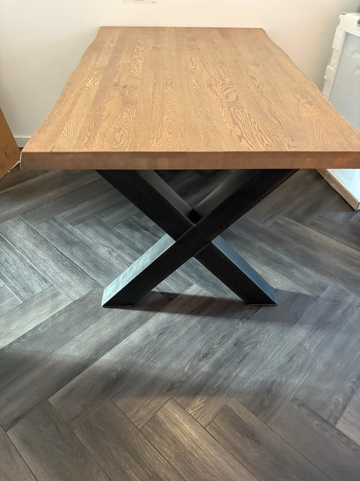 Eettafel, Huis en Inrichting, Tafels | Eettafels, Zo goed als nieuw, 150 tot 200 cm, Rechthoekig, 50 tot 100 cm